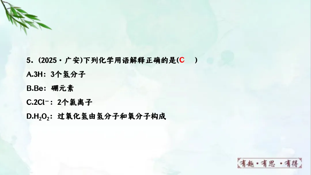 F920 二轮专题复习 决胜中考2026 优质课资源包 初中化学《专题复习---化学用语》课件PPT+教学设计Word 第11张