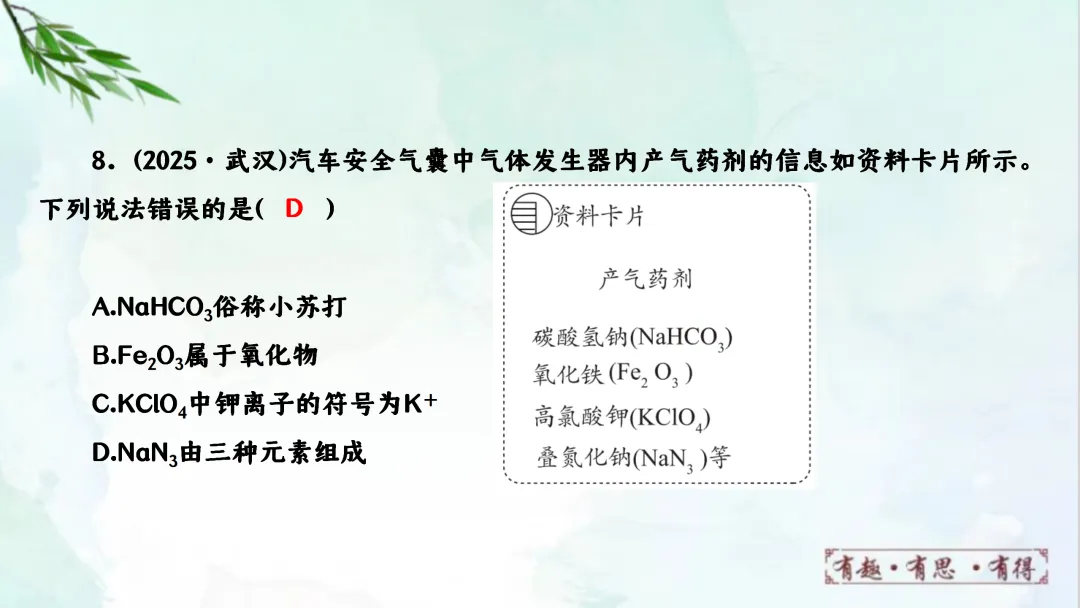 F920 二轮专题复习 决胜中考2026 优质课资源包 初中化学《专题复习---化学用语》课件PPT+教学设计Word 第14张