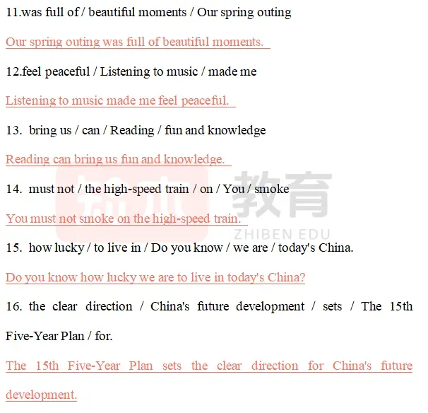 真题解析 | 2026湖北专升本《大学英语》真题详解(连词成句) 第2张