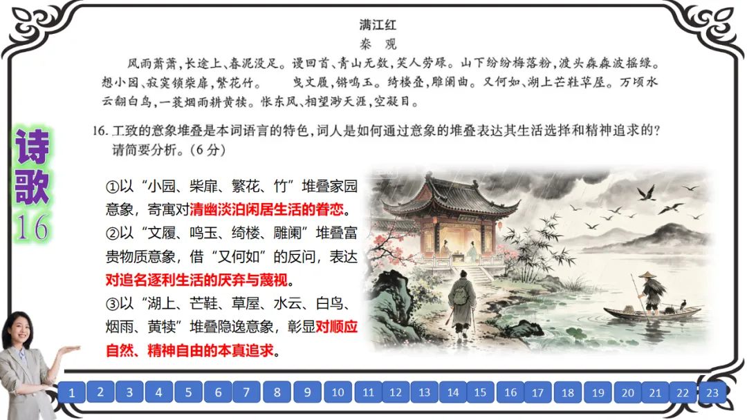 【七份好题】高中语文试题快题(试卷+答题卡+讲评课件+答案解析) 第30张