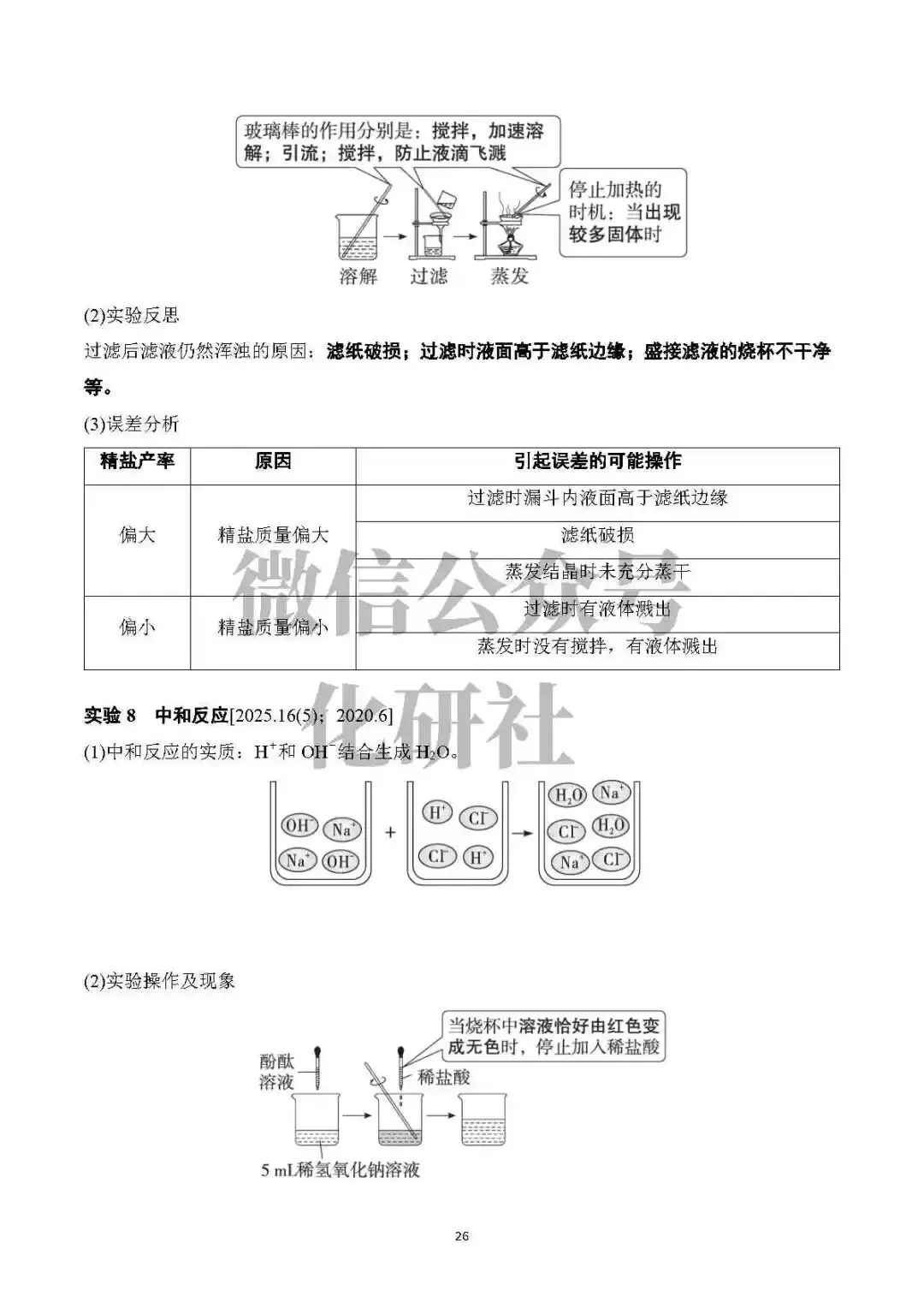 【中考资料】中考化学基础知识速记 第27张