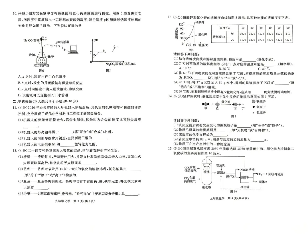 【模拟试卷领取】2026年张家口中考一模数学/物理/化学试卷完整版,直接领取打印 第3张