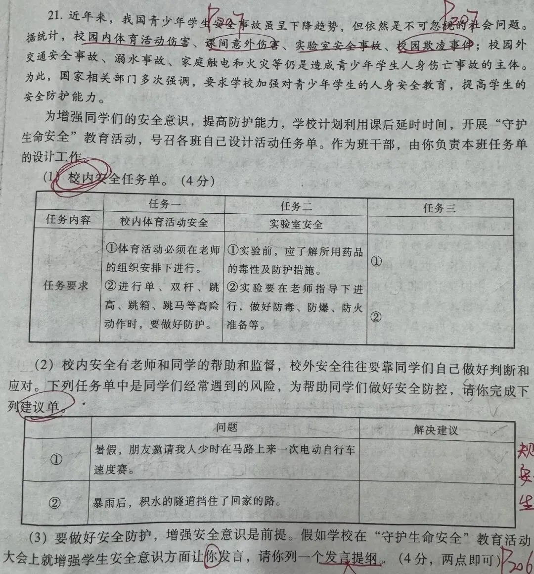 孟美琪|濮阳市26年道法一模试卷分析 第9张