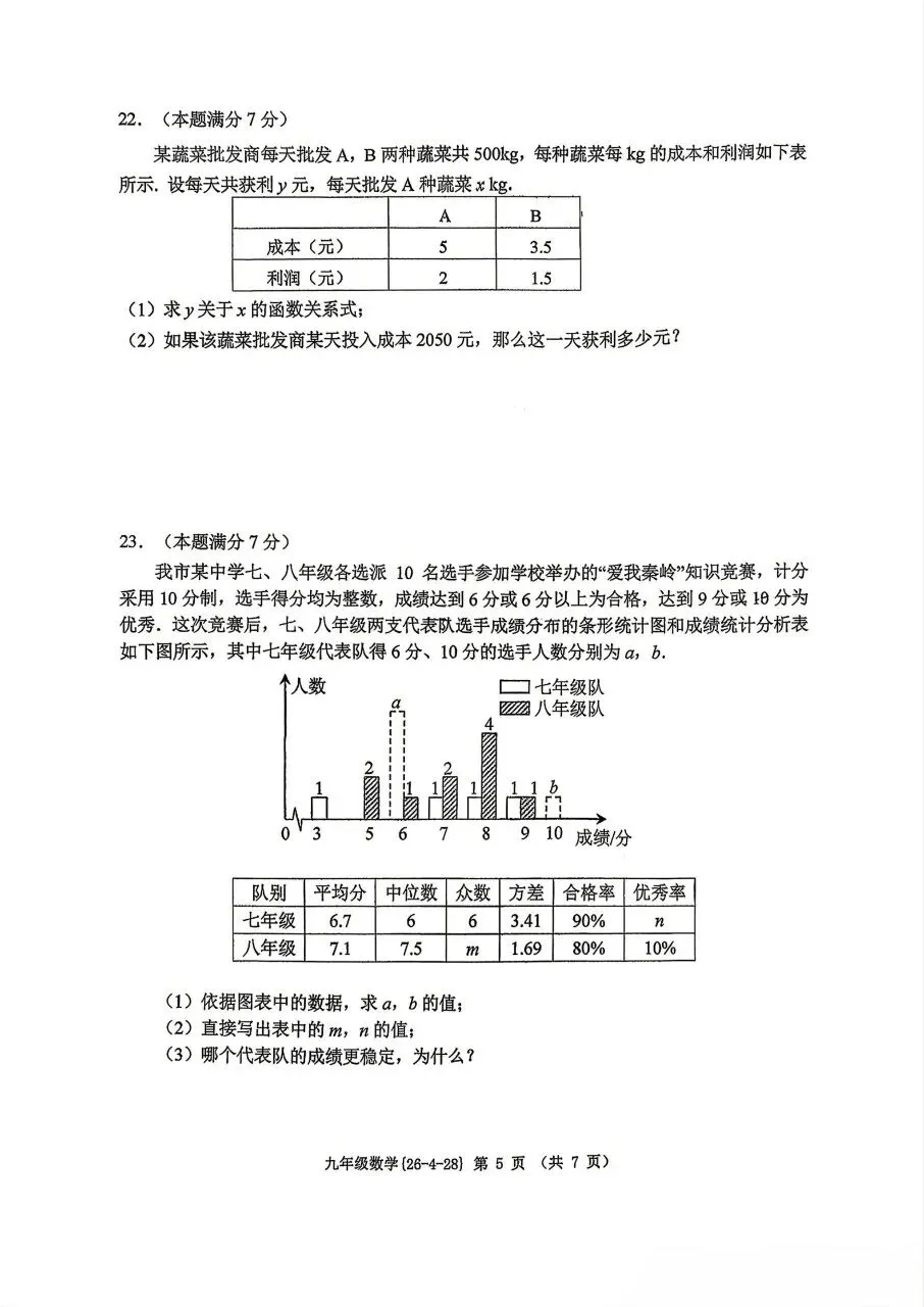 工大5模数学物理试卷 第5张