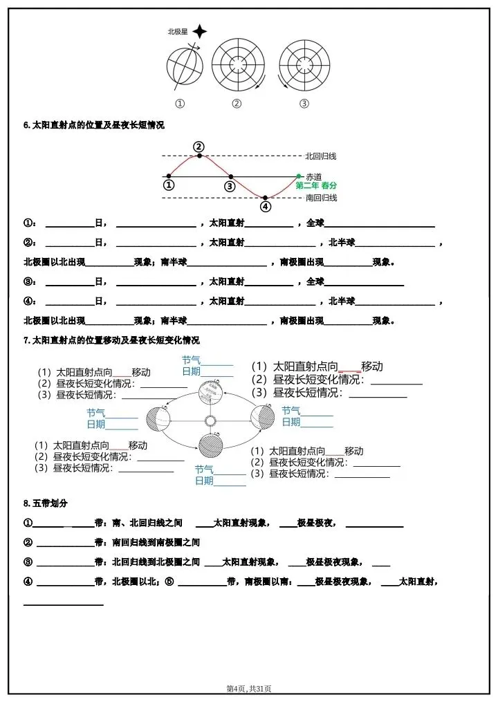 【中考地理】2026年中考地理《基础知识默写清单》默写版+背诵版,完整电子版可打印! 第12张