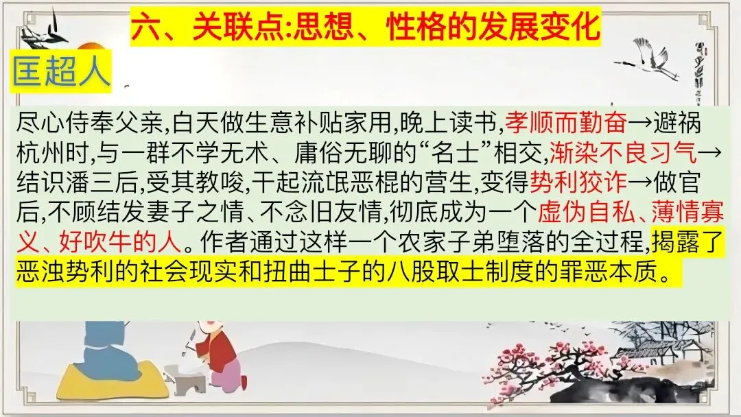 中考12部名著连读复习,这样上太清晰了 第24张