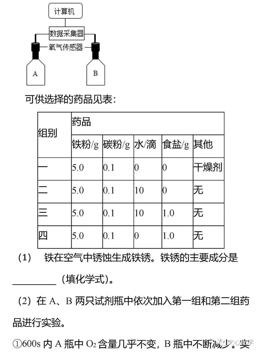 【中考专练】《利用数字化传感器实验及数据分析》专题精练(分享打印版) 第17张