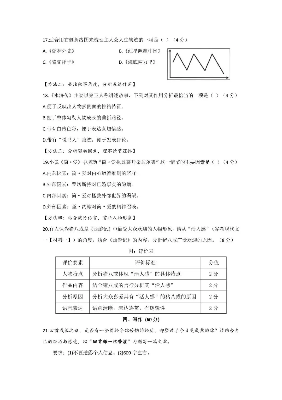 2026届上海市徐汇区初三二模语文试卷(含答案) 第6张