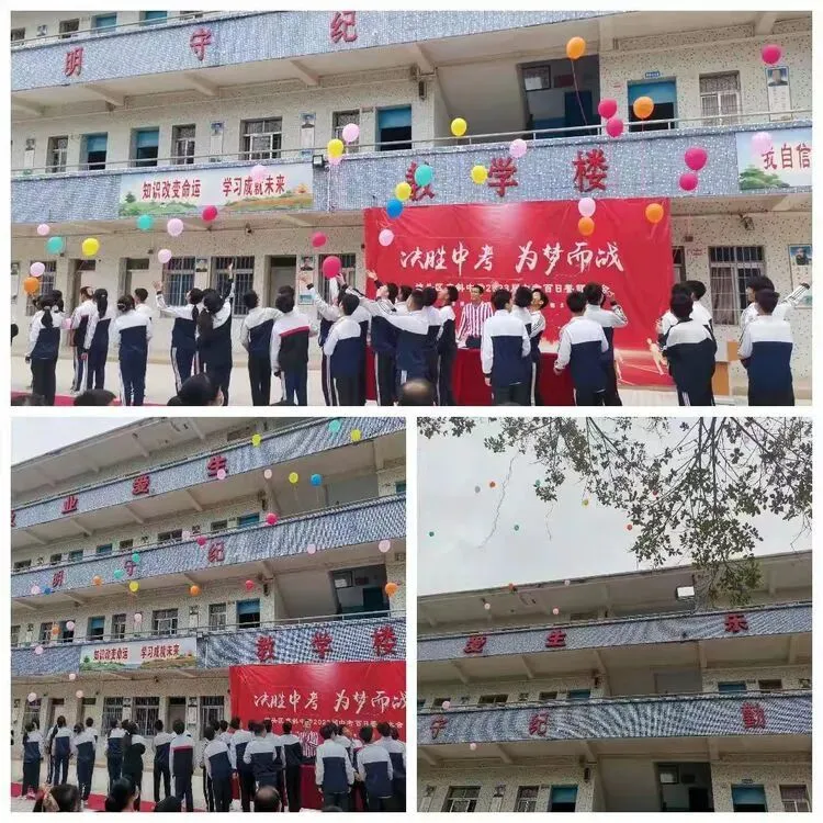 决胜中考,为梦而战——麻斜中学2023年中考百日誓师大会 第11张