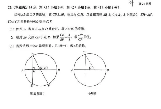 752 上海中考数学压轴题——切中要害 第1张