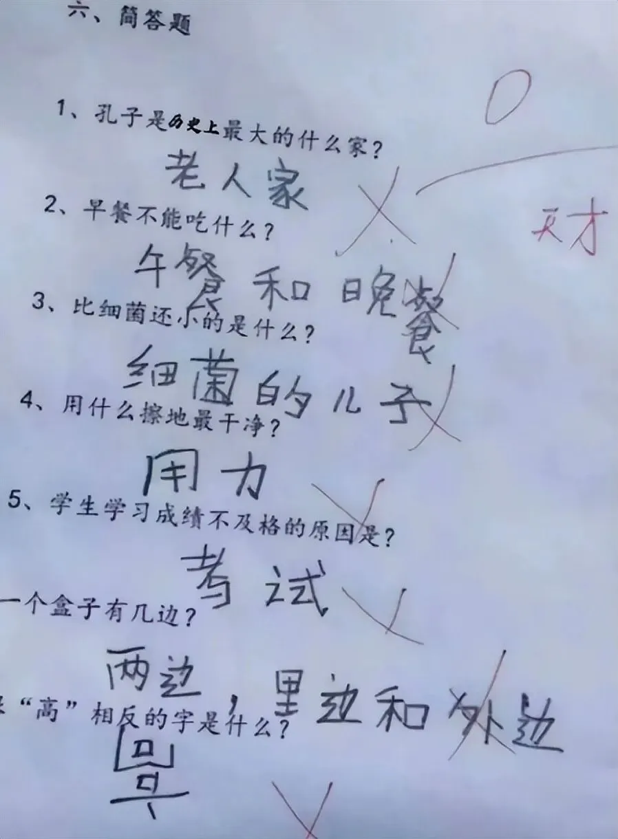 小学生“倒数第一试卷”走红,老师:这孩子智商太高,我教不了 第6张