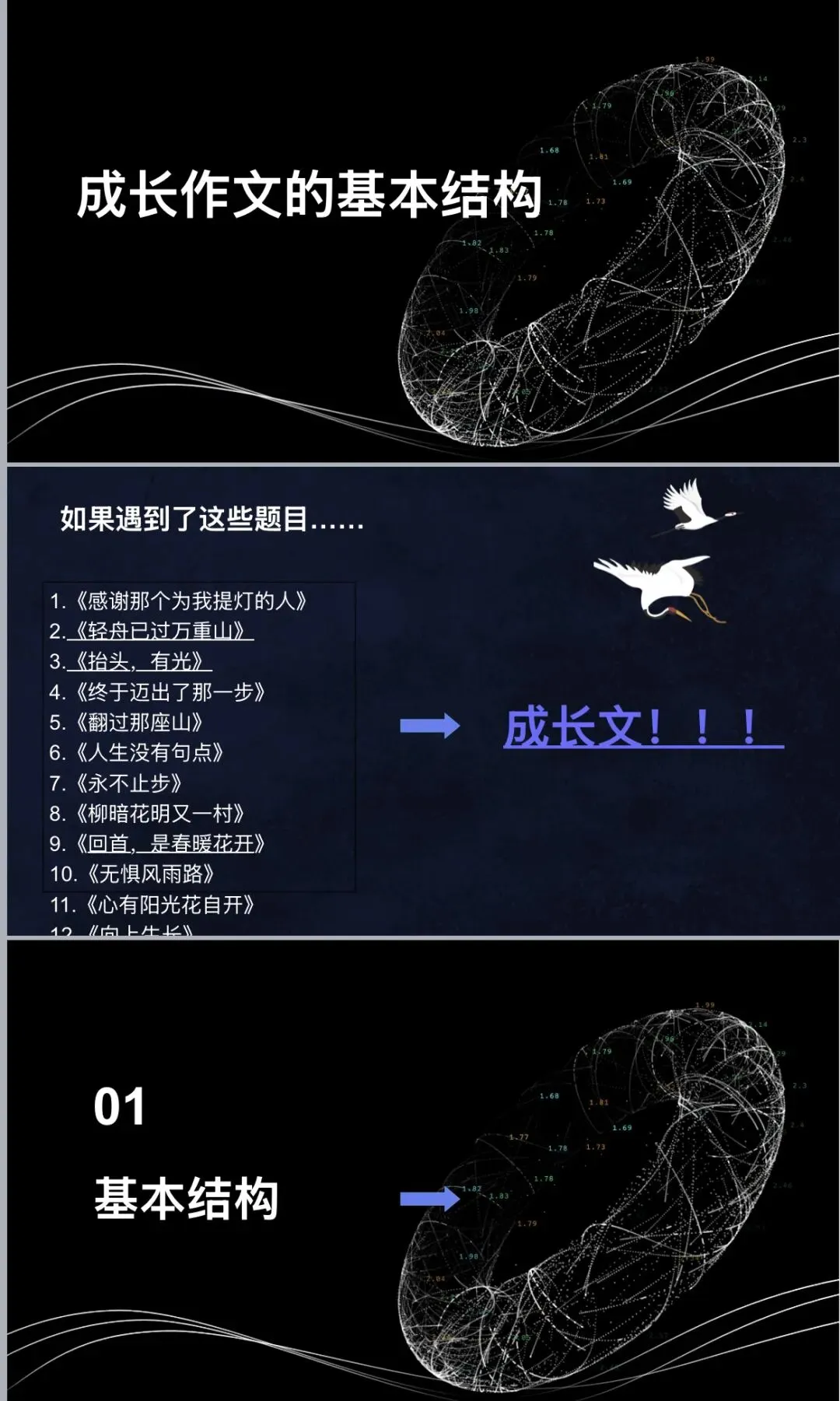 课件|2026年中考语文作文成长类作文的基本结构 第1张