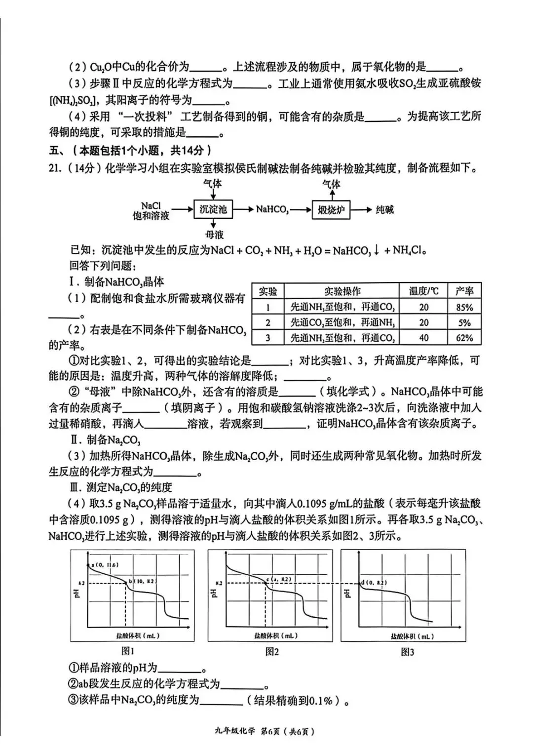 2026年中考模拟考试化学试题23 第6张