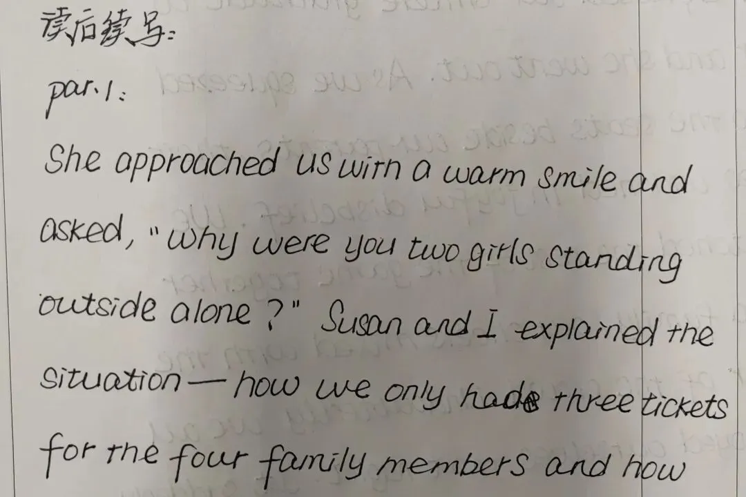 2026年4月高三模拟考试:一篇感人的读后续写的写作技巧展示 第3张