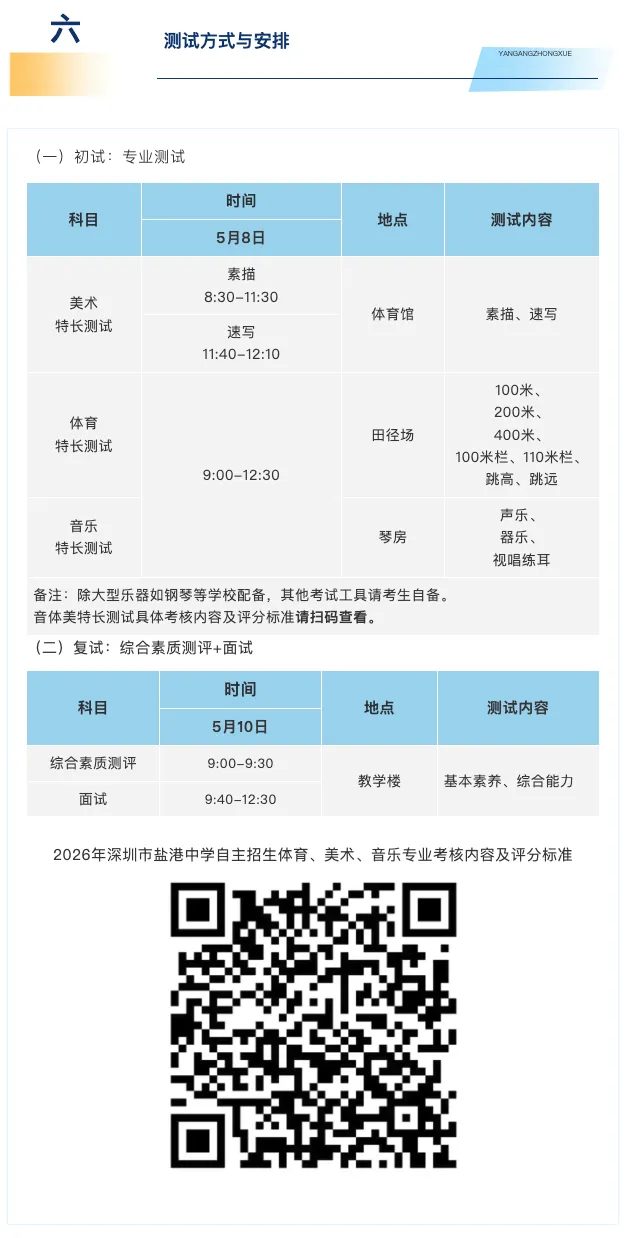 【2026中考简章快讯】深圳市盐港中学中职自主招生章程 第8张