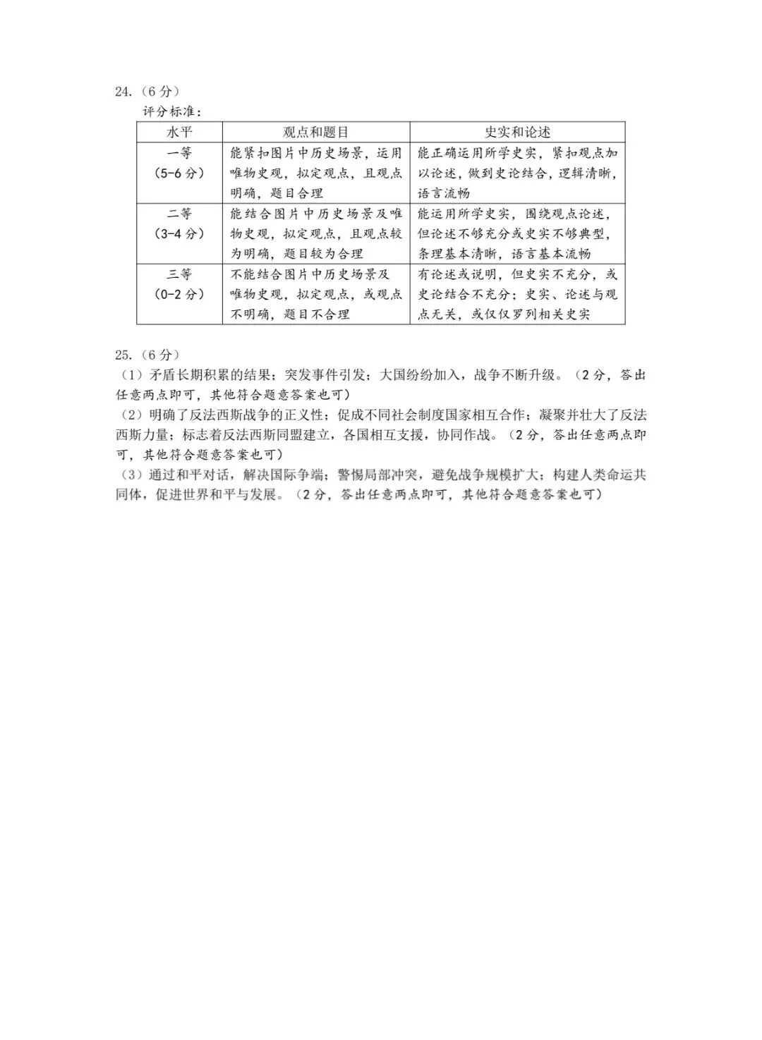 2026年郑州市初三模考道法、历史试卷及答案出炉!七科试卷+答案更新中! 第21张