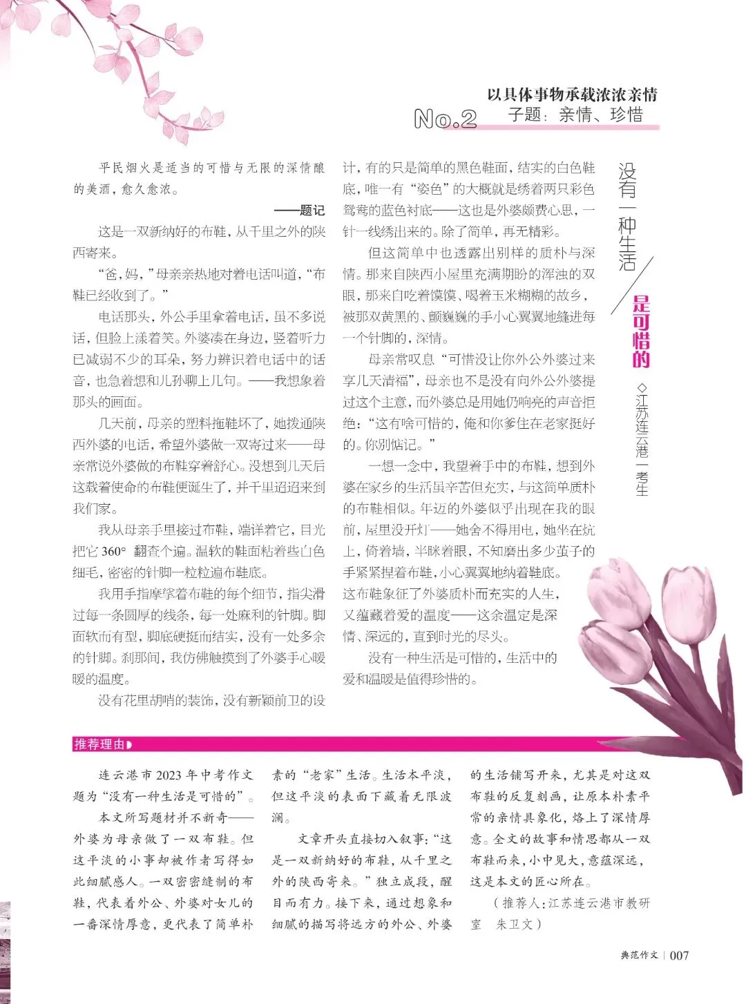 各具看点的100篇典范作文,2026中考硬核模板 第8张