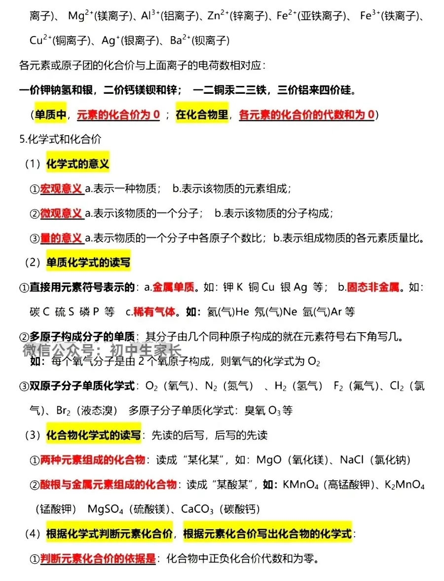 2026中考化学必背重点知识,转给孩子背一遍!(可打印) 第12张