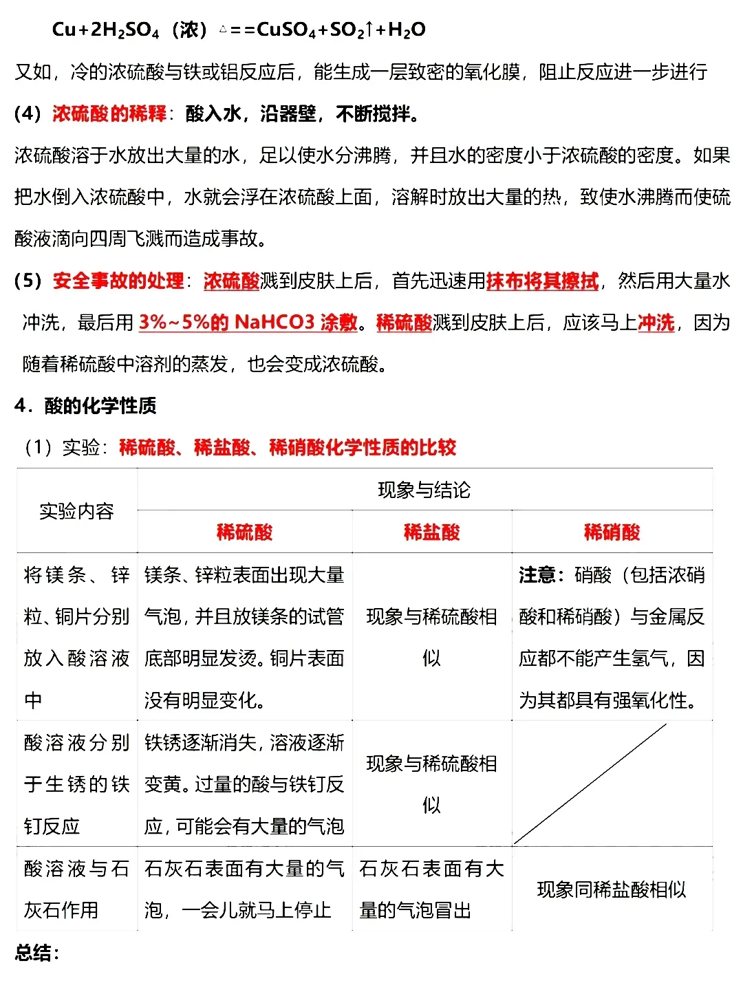 2026中考化学必背重点知识,转给孩子背一遍!(可打印) 第20张