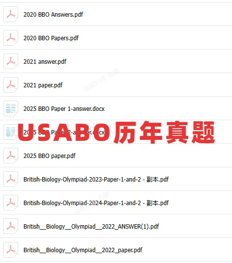 *2026年USABO生物竞赛真题+解析 完整版PDF可打印 附历年USABO+解析~ 第10张