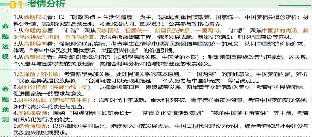 一张图讲透专题《和谐与梦想》|2026中考道法复习高分攻略(真题+导图+闯关游戏,轻松拿下民族团结、国家统一、中国梦三大考点!) 第1张