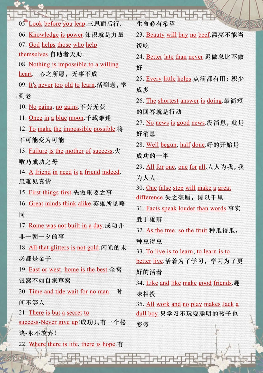 【中考复习】2026中考英语作文满分句型汇总 第10张