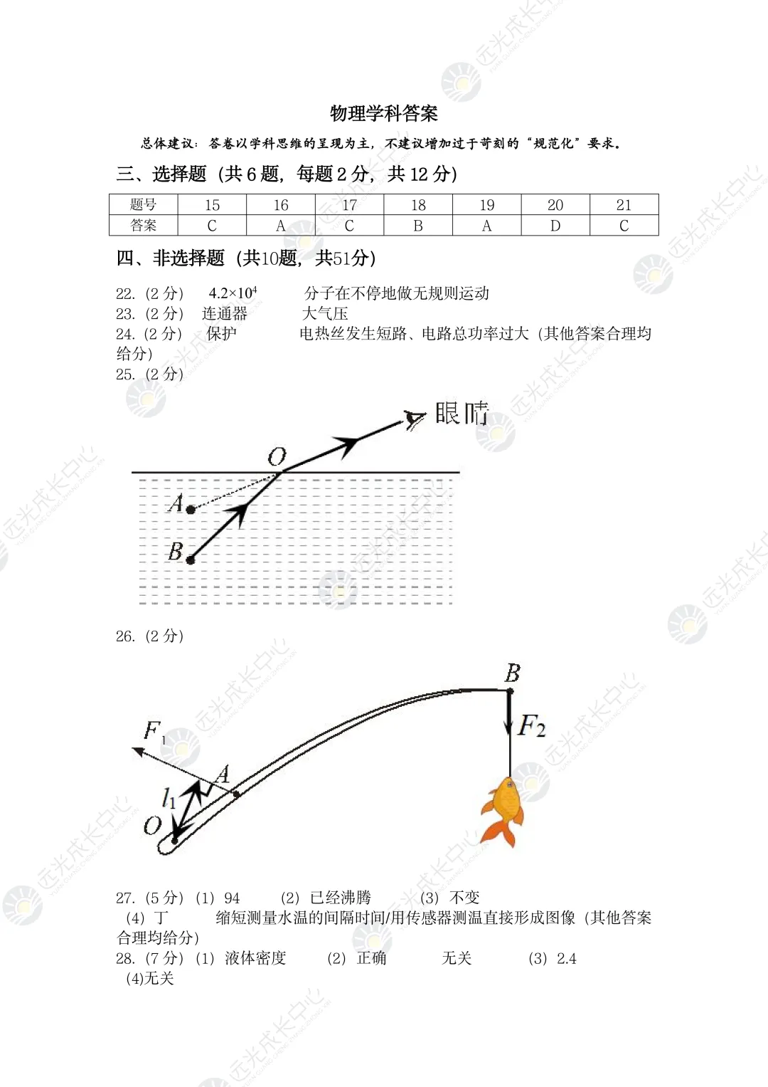【2025-2026.全科】龙华区二模真题解析 第48张