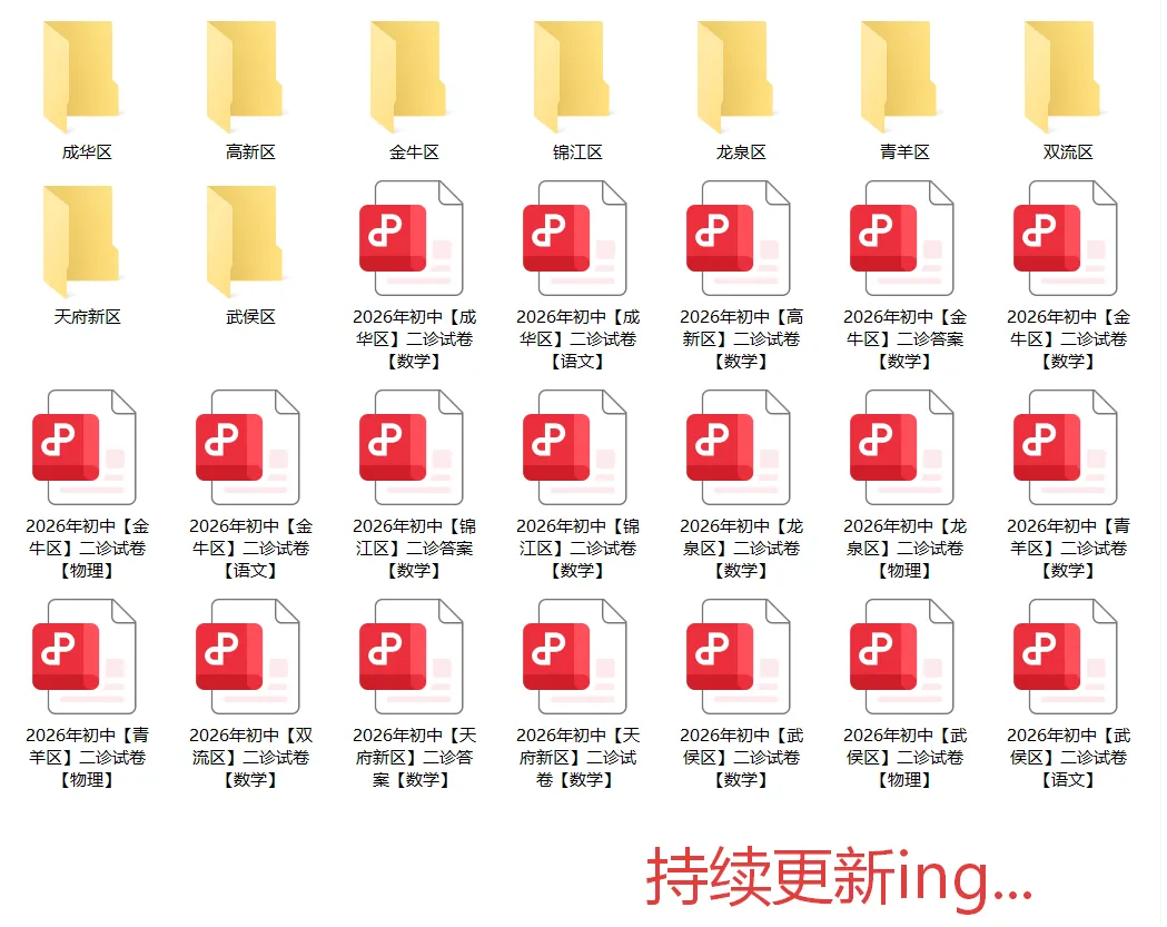 【汇总!】2026 成都初三二诊试卷 + 答案,武侯 / 青羊/金牛等全覆盖 第103张