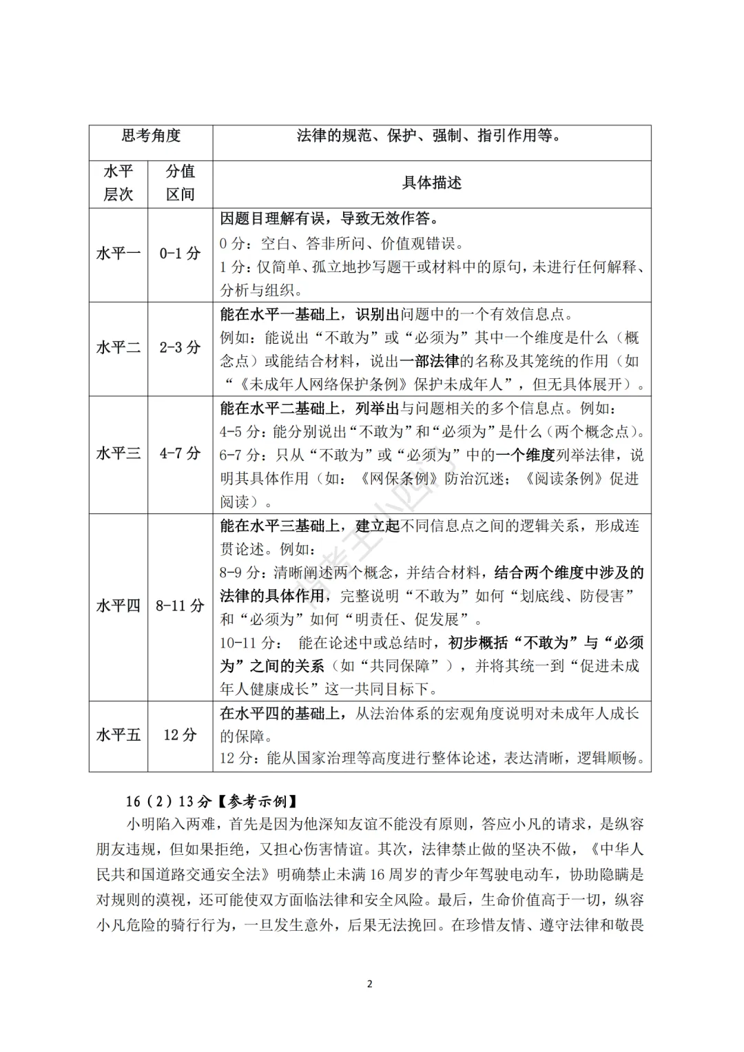 中考二模|深圳市宝安区2025-2026学年中考二模小四门试题(历史/道法) 第14张