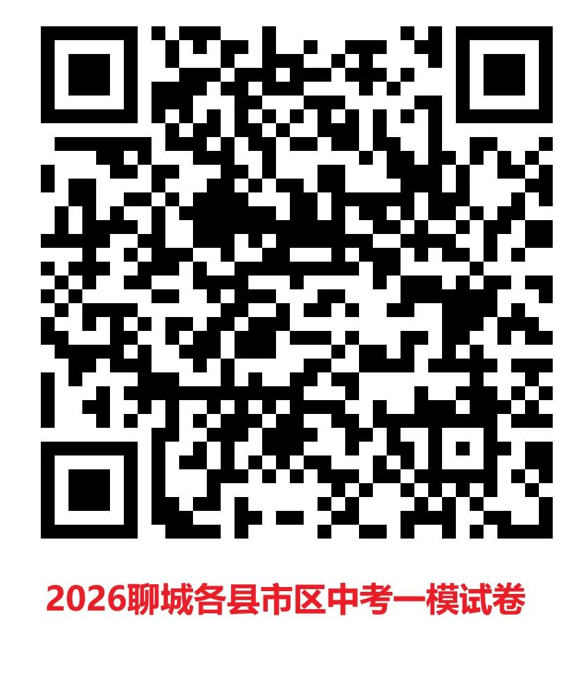 2026聊城各县市区中考一模真题来了!请收藏! 第3张