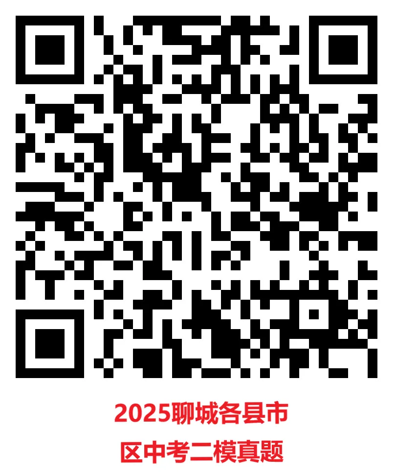 2025聊城各县市区中考二模真题来了!请收藏! 第2张
