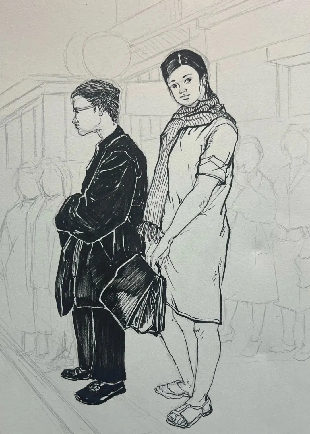 草图带画 | 创意草图——南京师范大学真题《秋意浓》带画教程~ 第7张