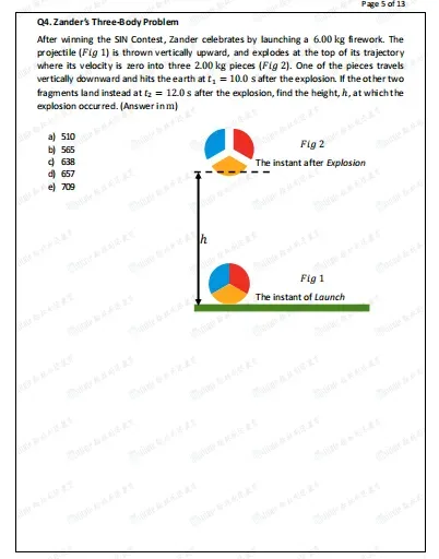 2026年SIN滑铁卢牛顿物理竞赛 真题&答案解析! 第6张