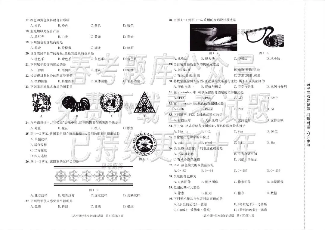 回忆版真题 | 艺术设计(2023~2025年) 第7张