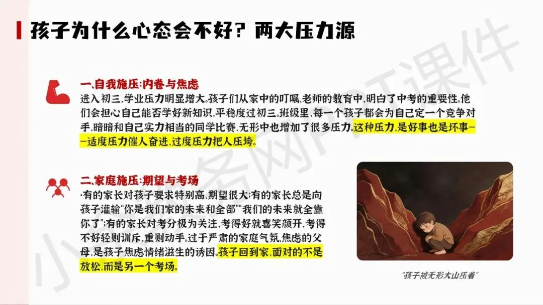 初中九年级(初三)下学期中考冲刺家长会《陪孩子打赢这场仗》PPT 课件+发言稿 第16张