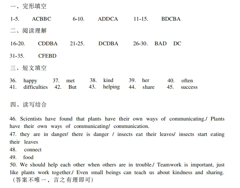 湖北省部分县市2026年3月中考模拟英语试题 第17张