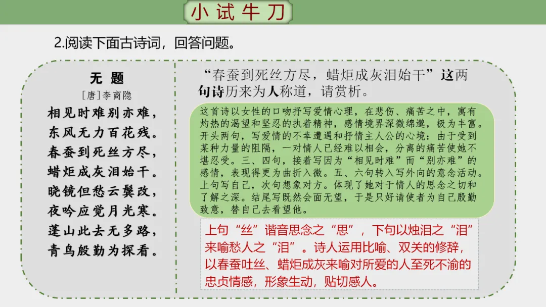 2026年中考专题复习:古诗词阅读技巧 ppt 第72张