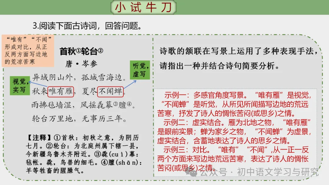 2026年中考专题复习:古诗词阅读技巧 ppt 第86张