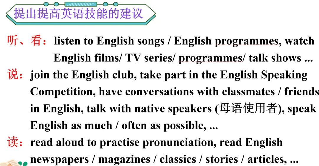 中考英语写作指导之——语言学习 第13张
