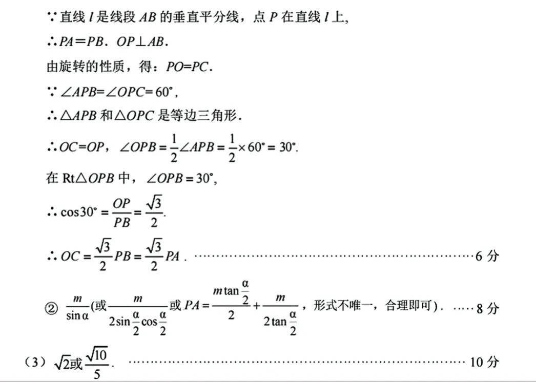2026安阳中考一模数学试卷及答案解析 第10张