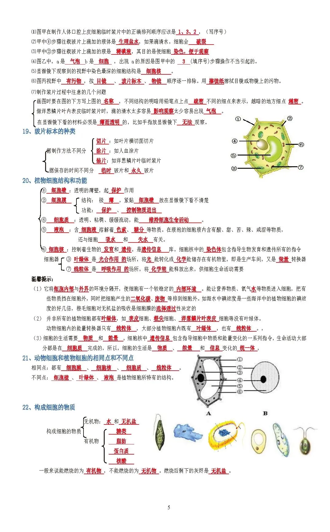 蛟川书院中考生物背诵 第5张
