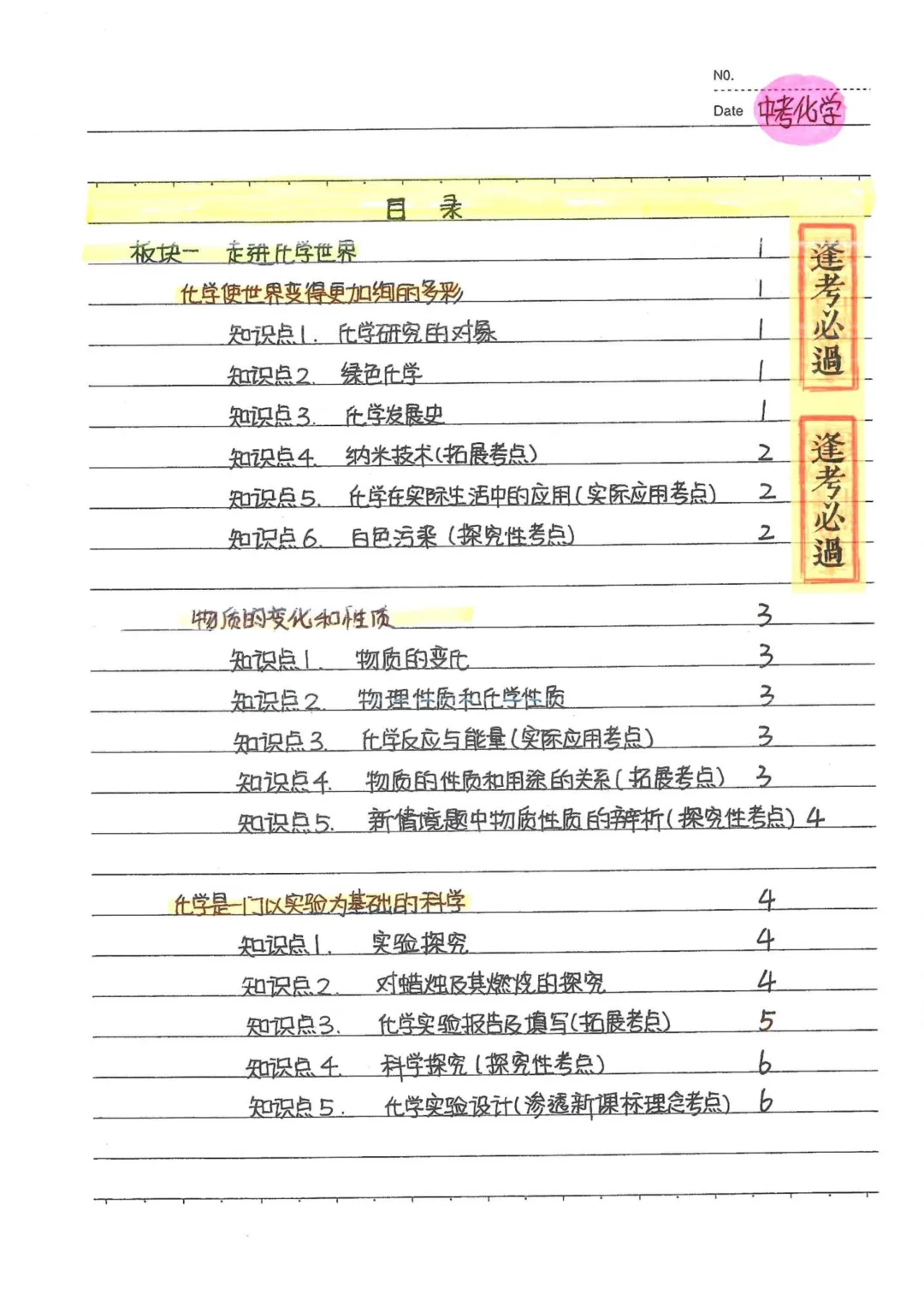 初中化学通用版中考化学状元笔记 中考知识点梳理 + 方程式汇总 易错点备考资料 第4张