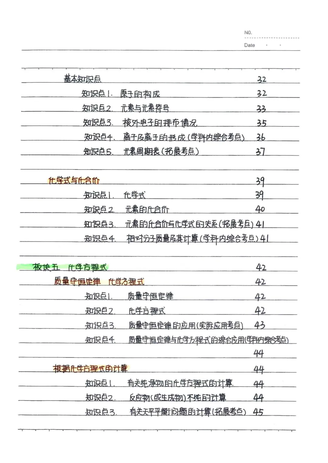 初中化学通用版中考化学状元笔记 中考知识点梳理 + 方程式汇总 易错点备考资料 第7张