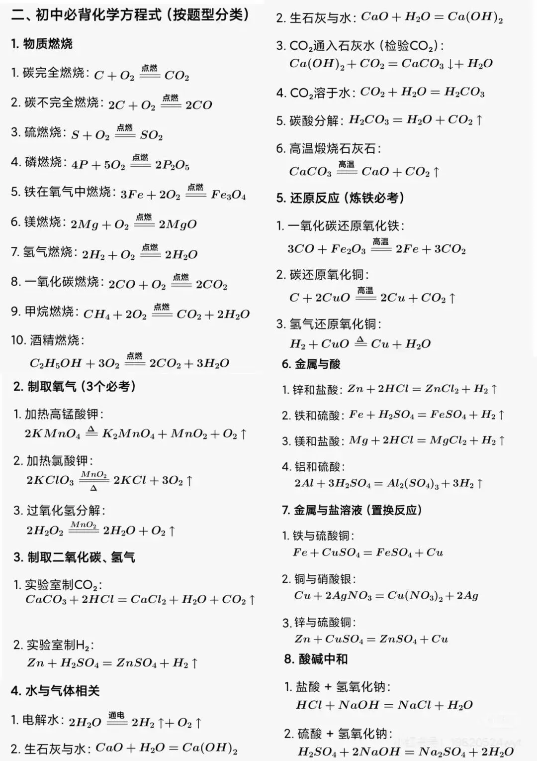 2026年中考化学知识点汇总 第1张