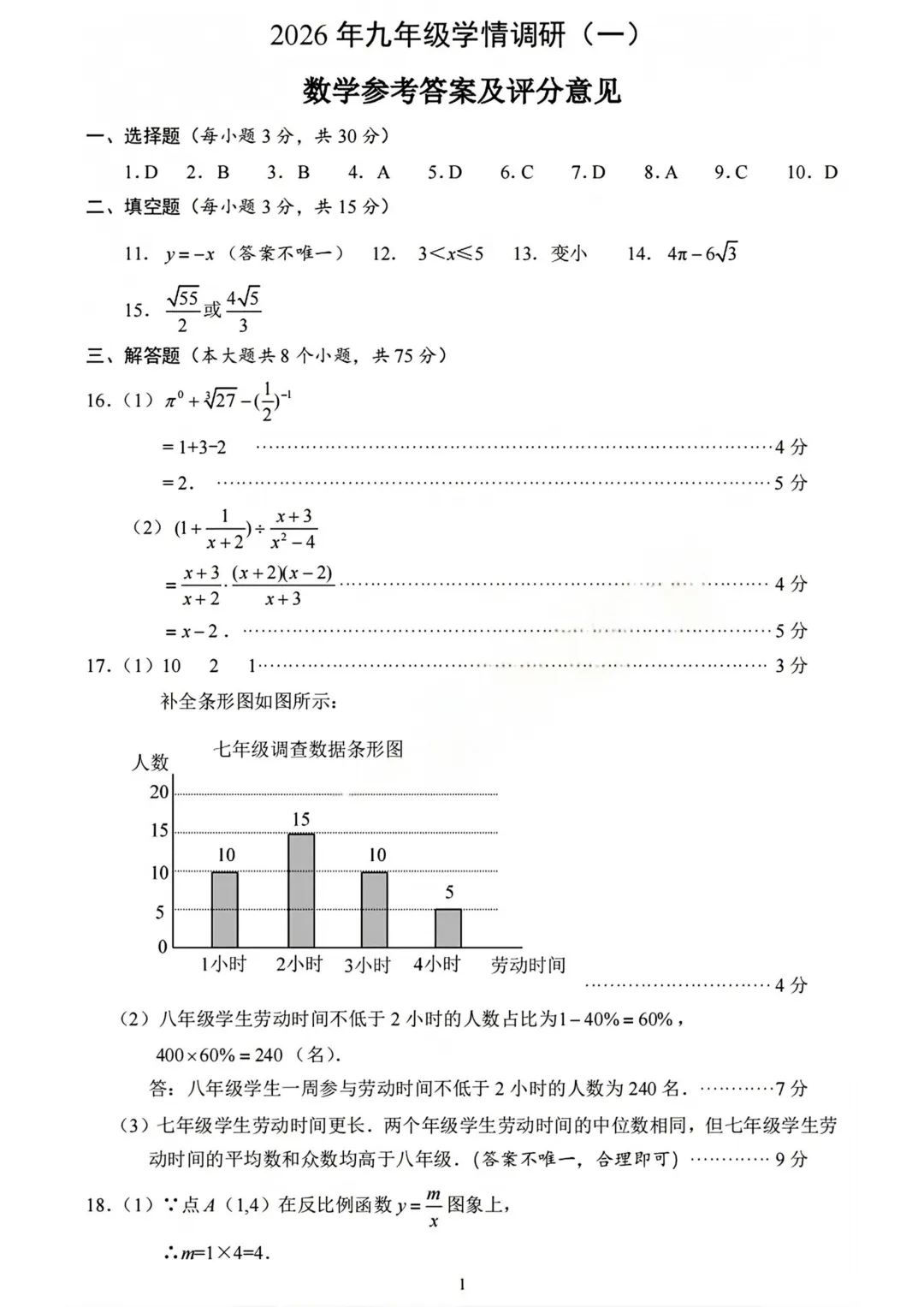 2026年安阳市中考一模(7科全)试卷及答案 第17张