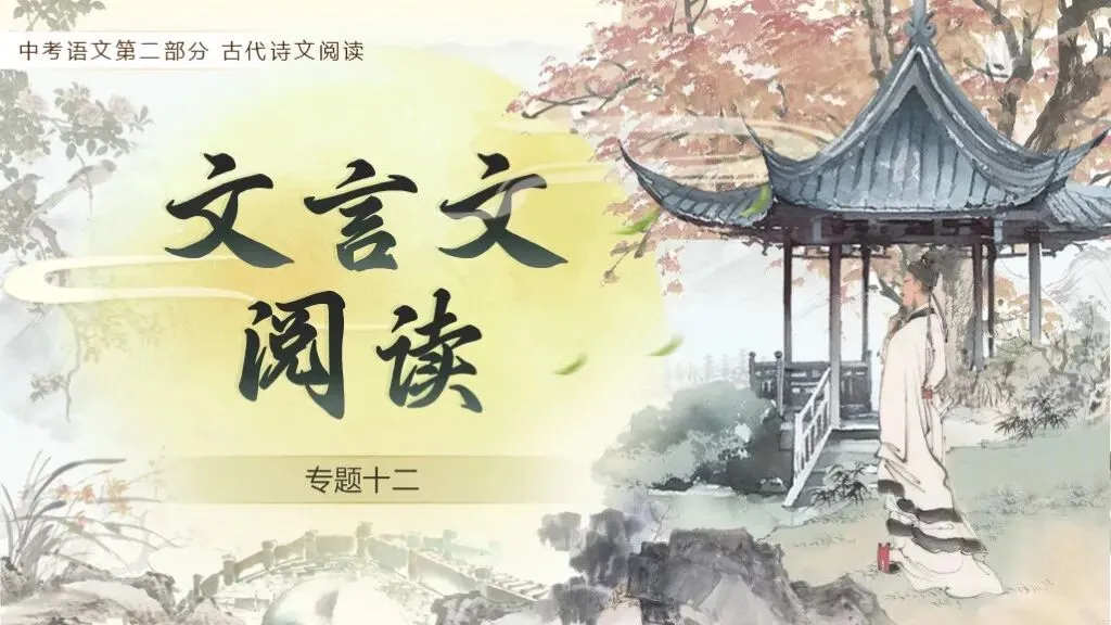 中考语文复习《专题十二:文言文阅读》| 教学课件 第4张