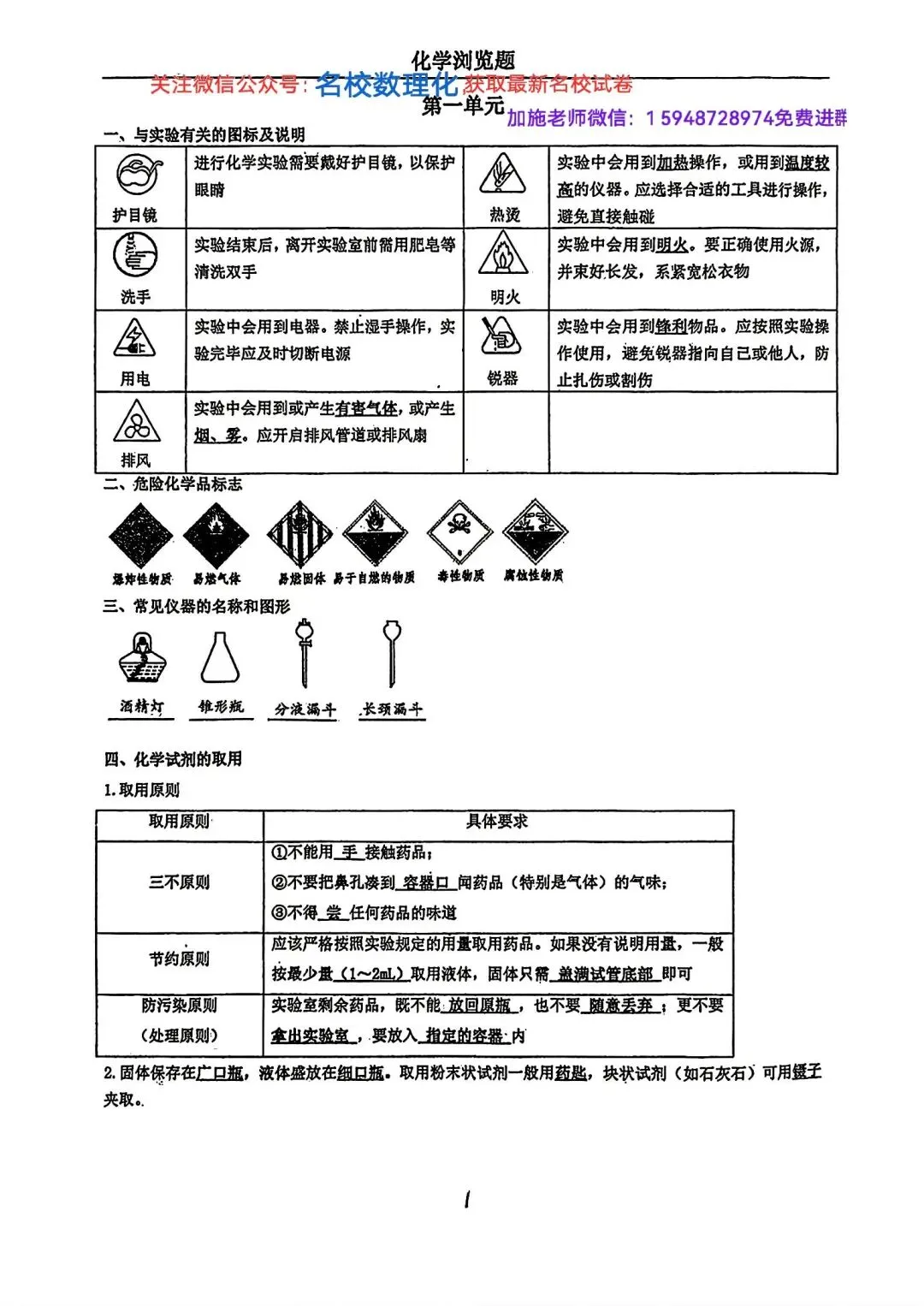 2026年初三中考化学复习浏览器 第1张