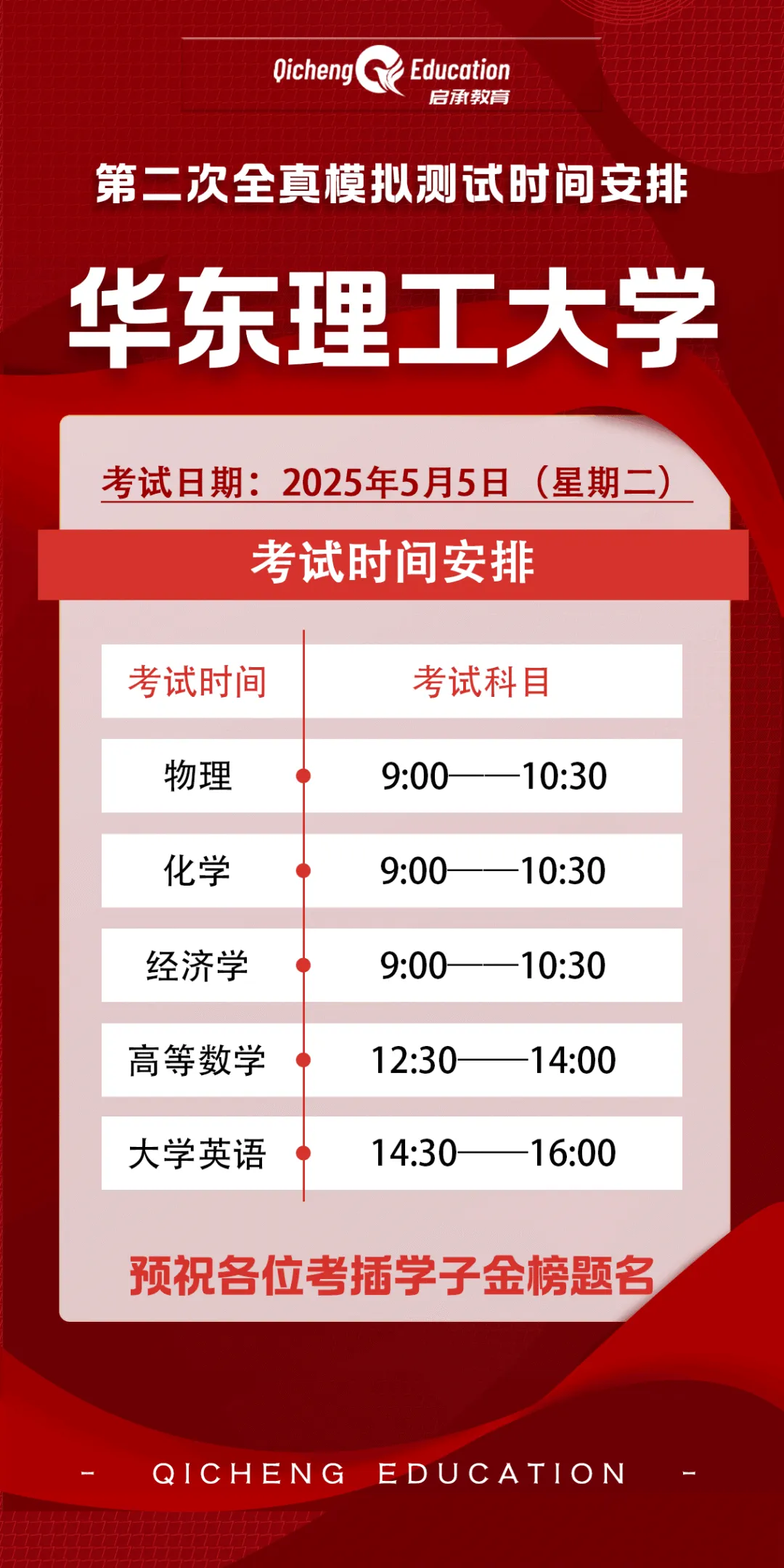【2026年】第二次全真模拟测试考试时间安排! 第23张