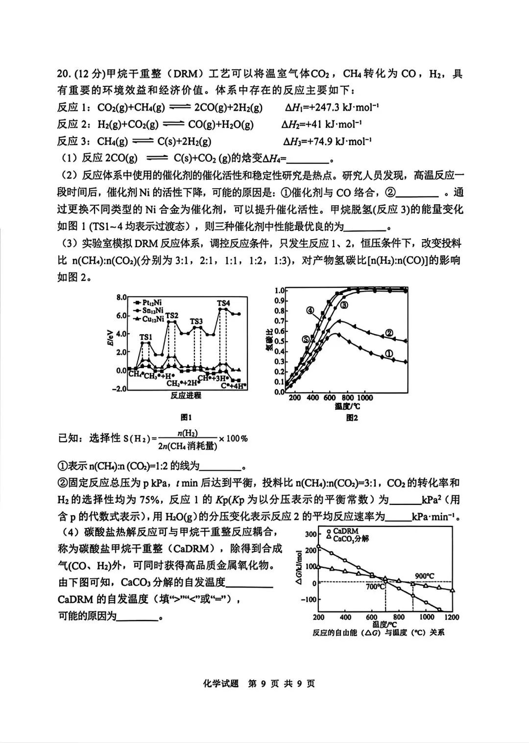 山东泰山教育联盟2026届高三化学考试模拟卷和答案.pdf 第9张