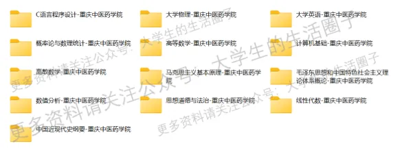 重庆中医药学院期末考试多科目历年试卷真题免费领取,重中药同学的专属福利来了! 第1张